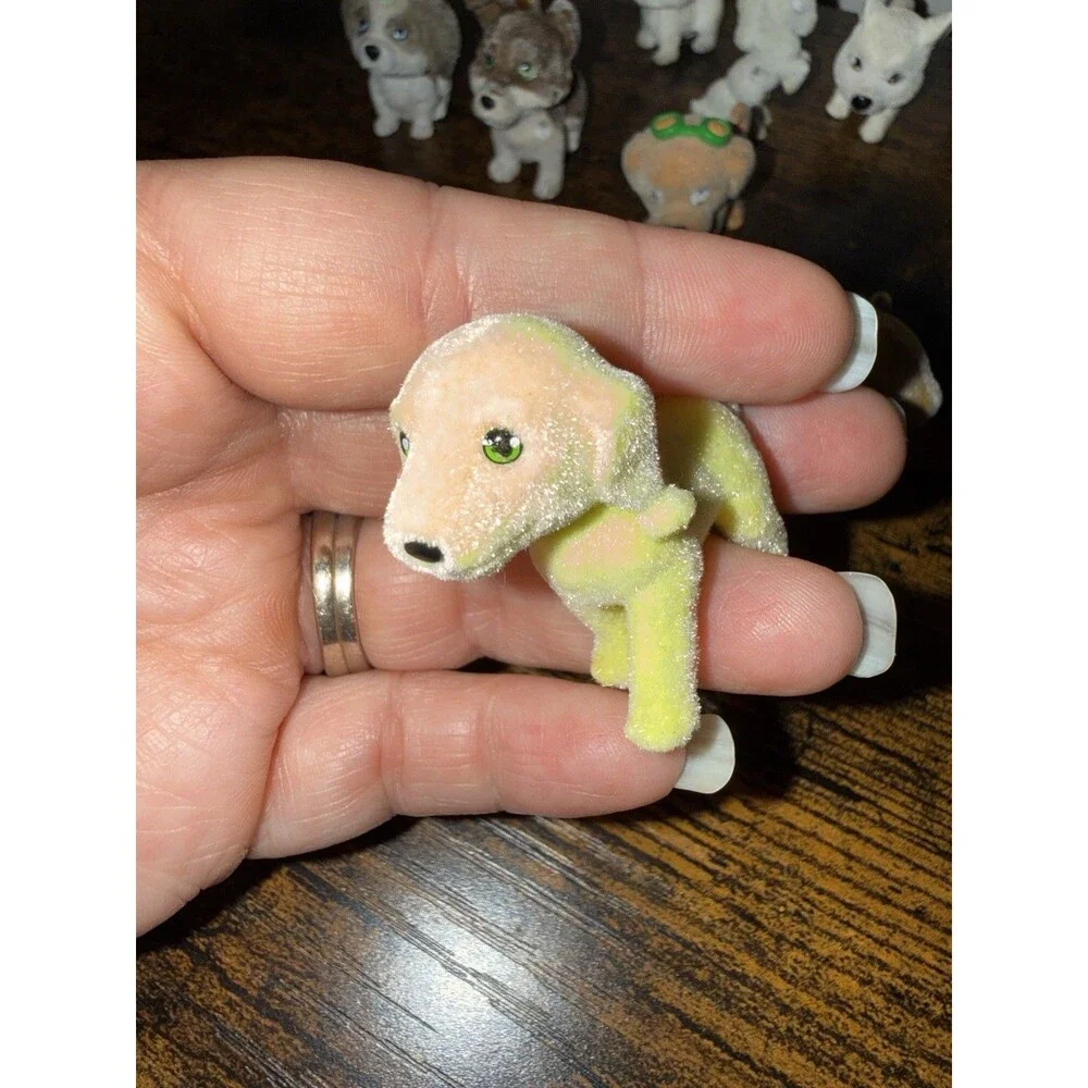 Puppy In My Pocket Toys Lot of 10 Dogs Horse Cat Flocked Miniatures Collectible